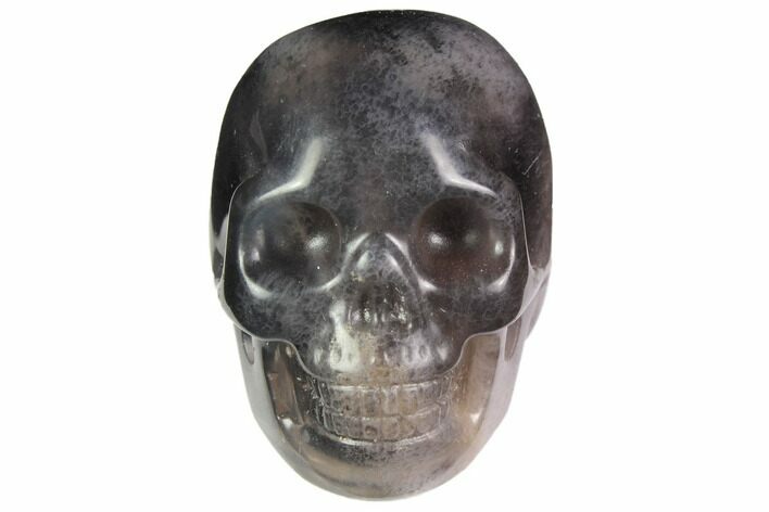 Realistic, Carved, Purple Fluorite Skull #116475